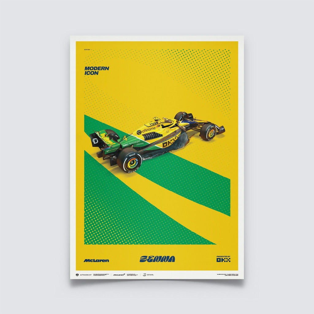 McLaren F1 Monaco GP 2024 Senna Livery Poster