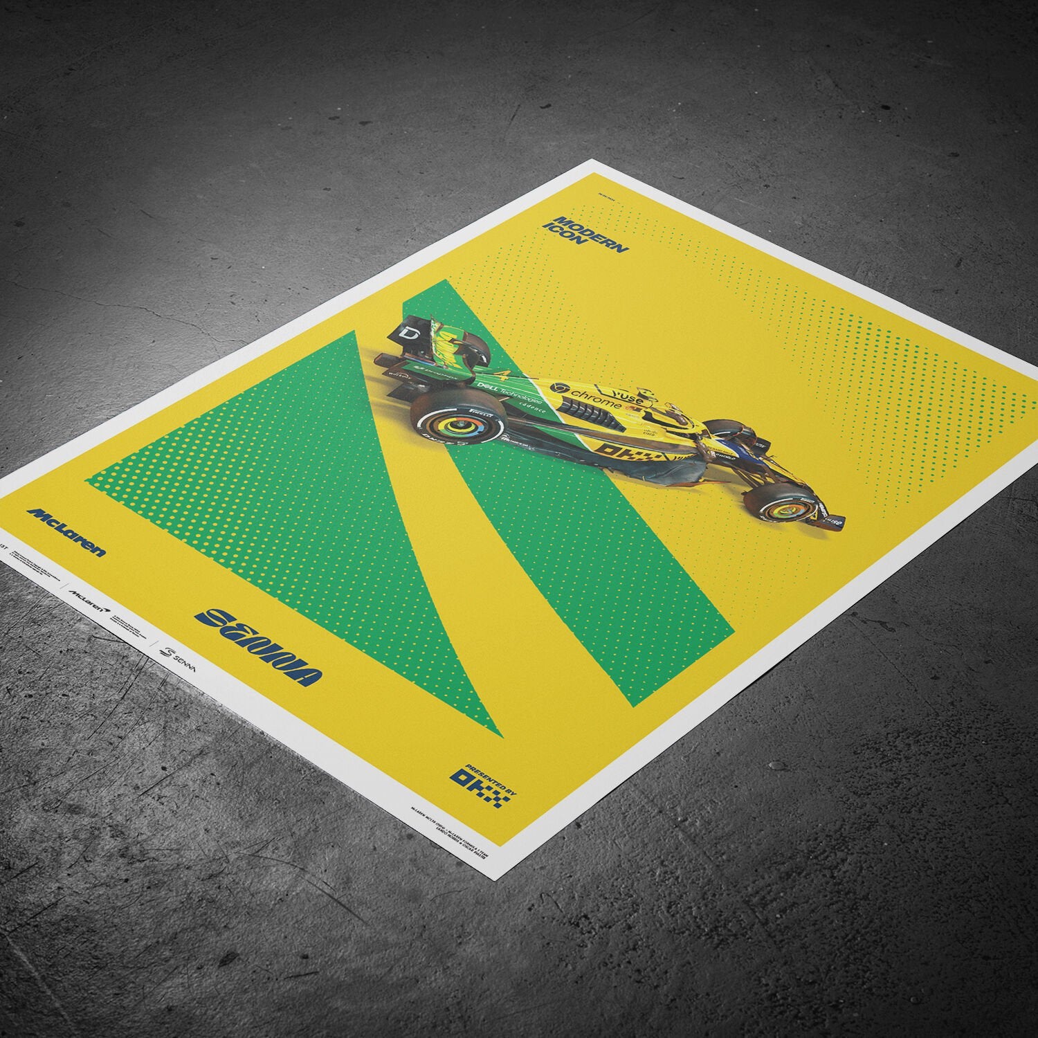 McLaren F1 Monaco GP 2024 Senna Livery Poster