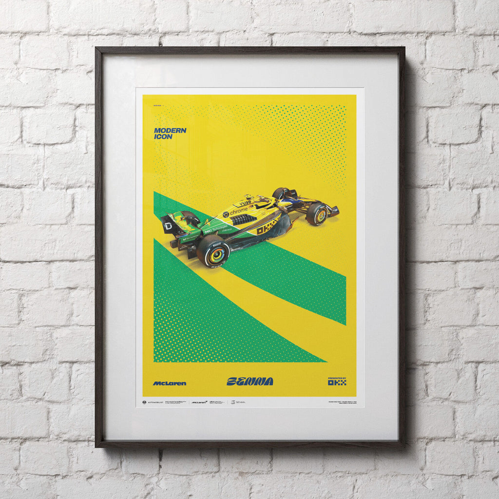 McLaren F1 Monaco GP 2024 Senna Livery Poster