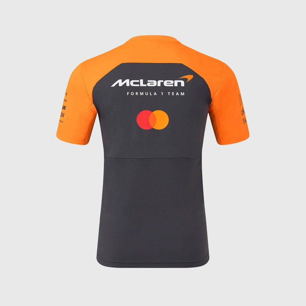 Official Mens McLaren Formula 1 Team Set Up T-Shirt - Phantom/Papaya