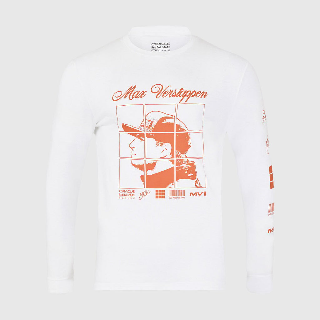 Red Bull Racing Max Verstappen Puzzle Long Sleeve T-shirt