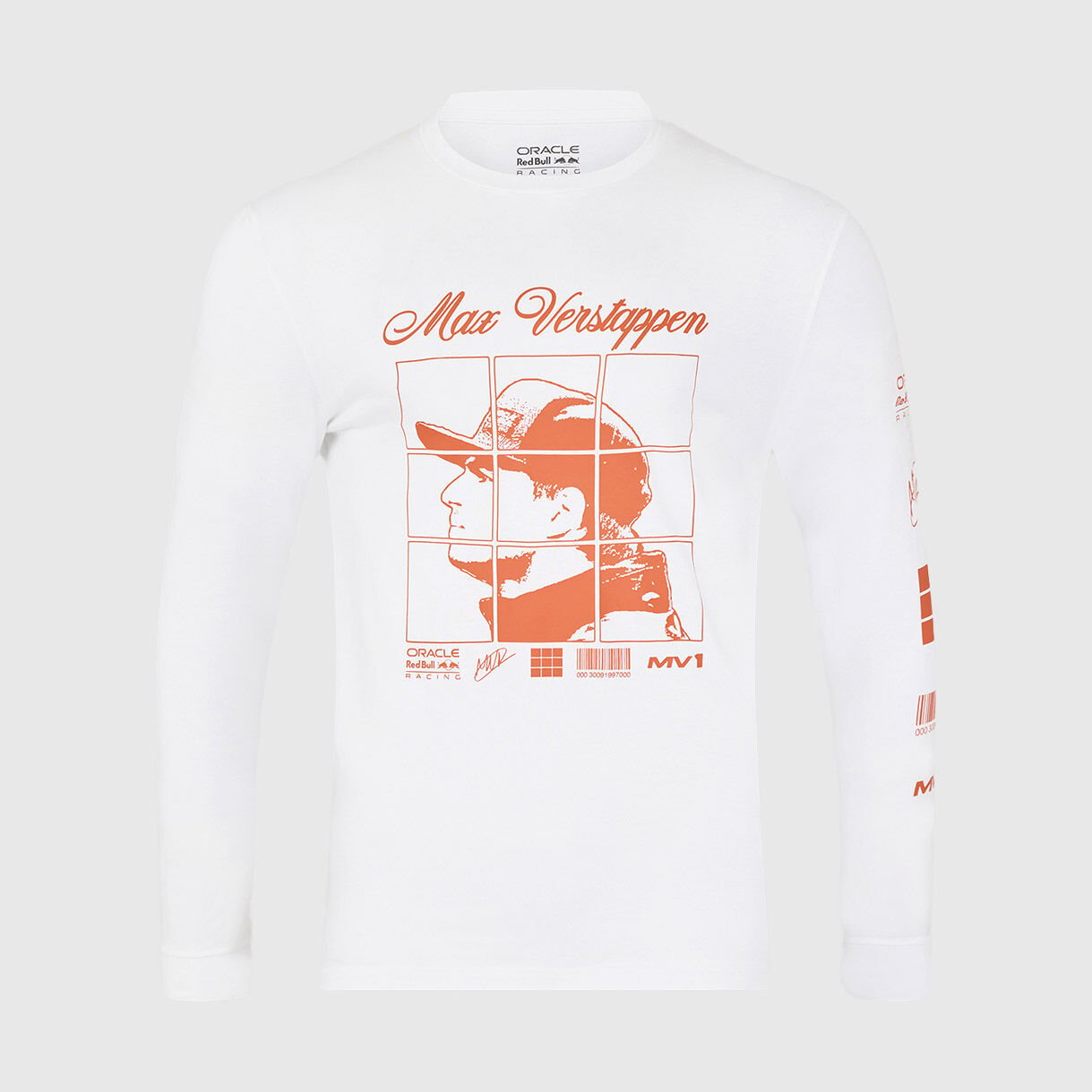 Red Bull Racing Max Verstappen Puzzle Long Sleeve T-shirt