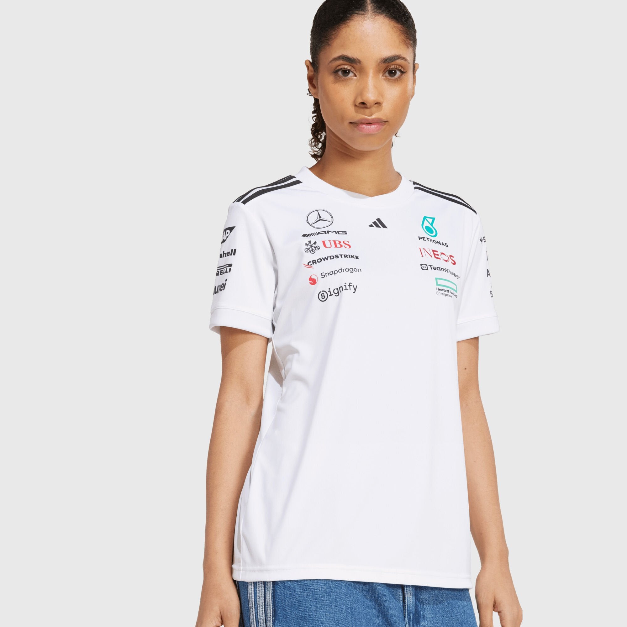 Mercedes-AMG F1 Women's adidas 2025 Driver T-shirt