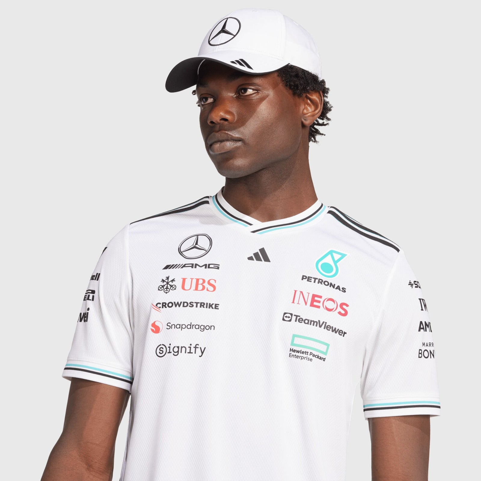 Mercedes-AMG F1 adidas 2025 Authentic Driver T-shirt
