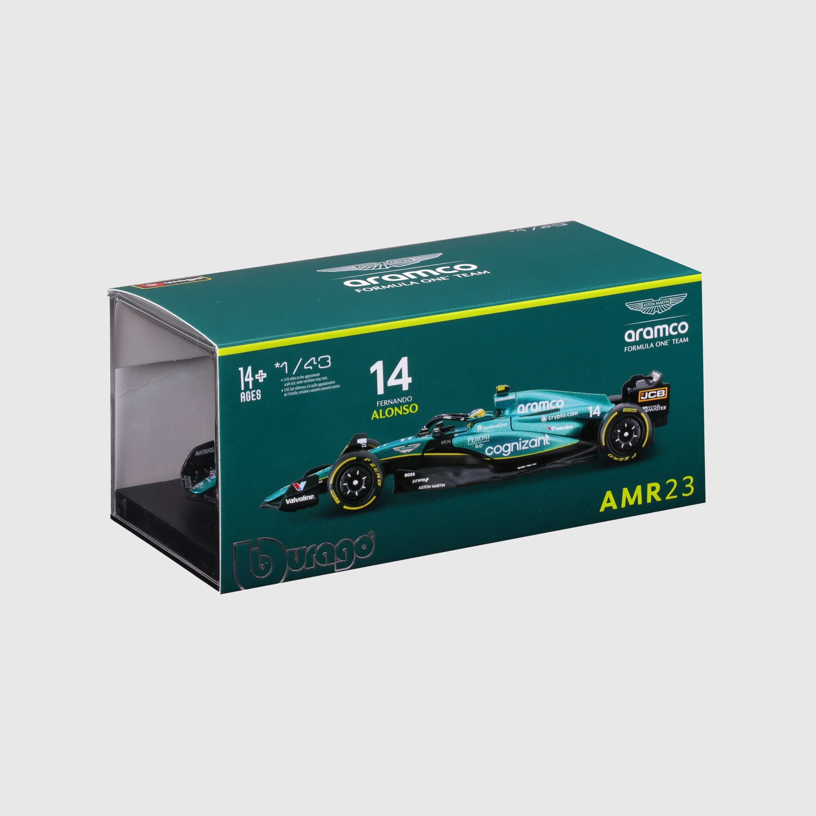 Aston Martin F1 Team 2023 Fernando Alonso AMR23 1:43 Scale Model