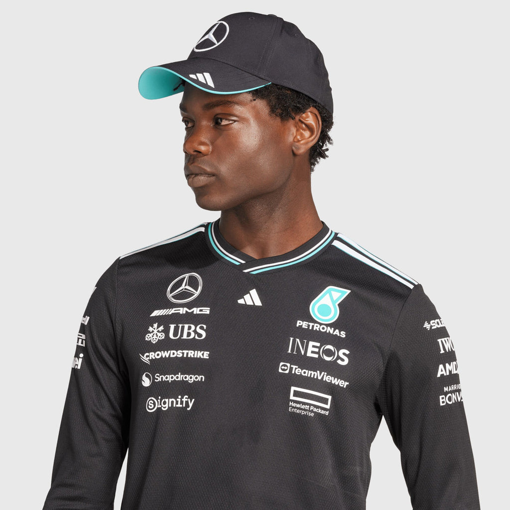 Mercedes-AMG F1 adidas 2025 Authentic Long Sleeve Driver T-shirt