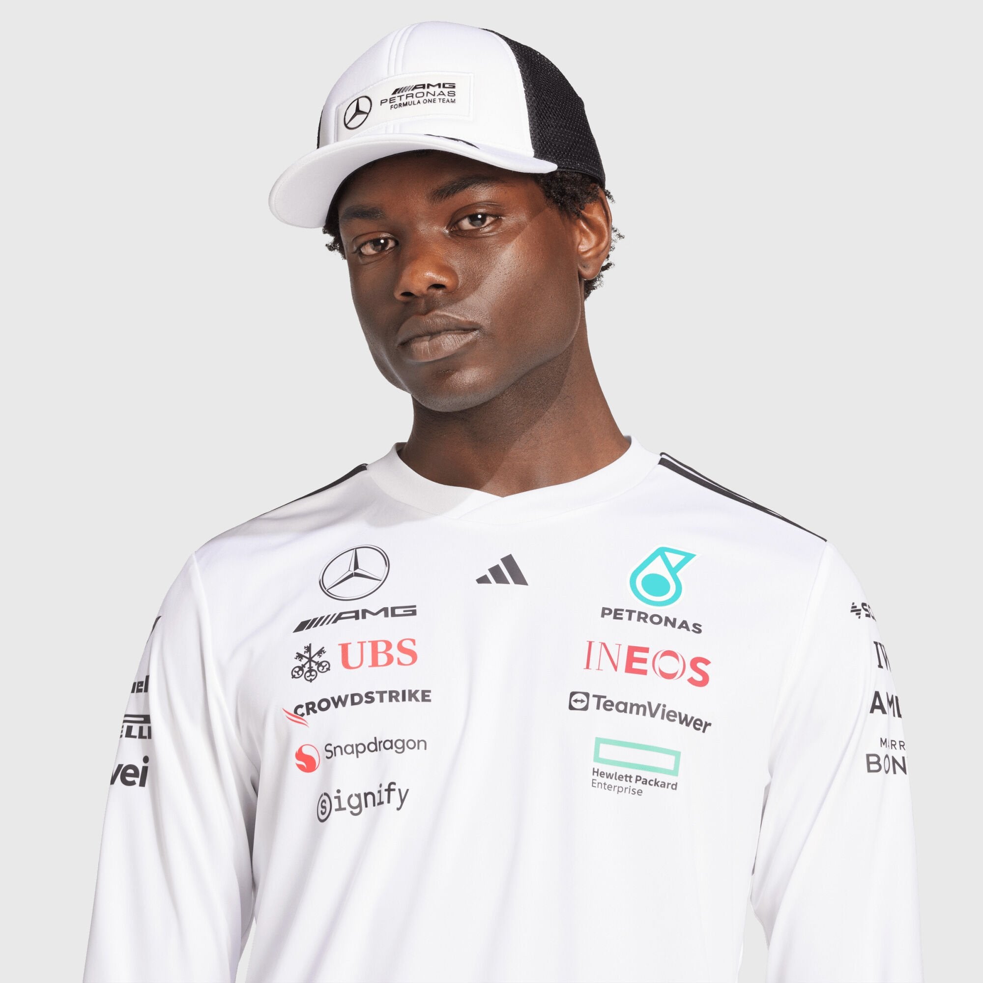 Mercedes-AMG F1 adidas 2025 Long Sleeve Driver T-shirt