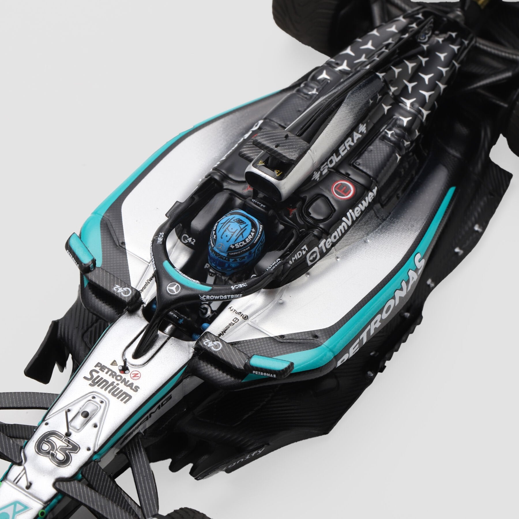 Mercedes-AMG F1 Team 2025 George Russell W16 1:43 Scale Model