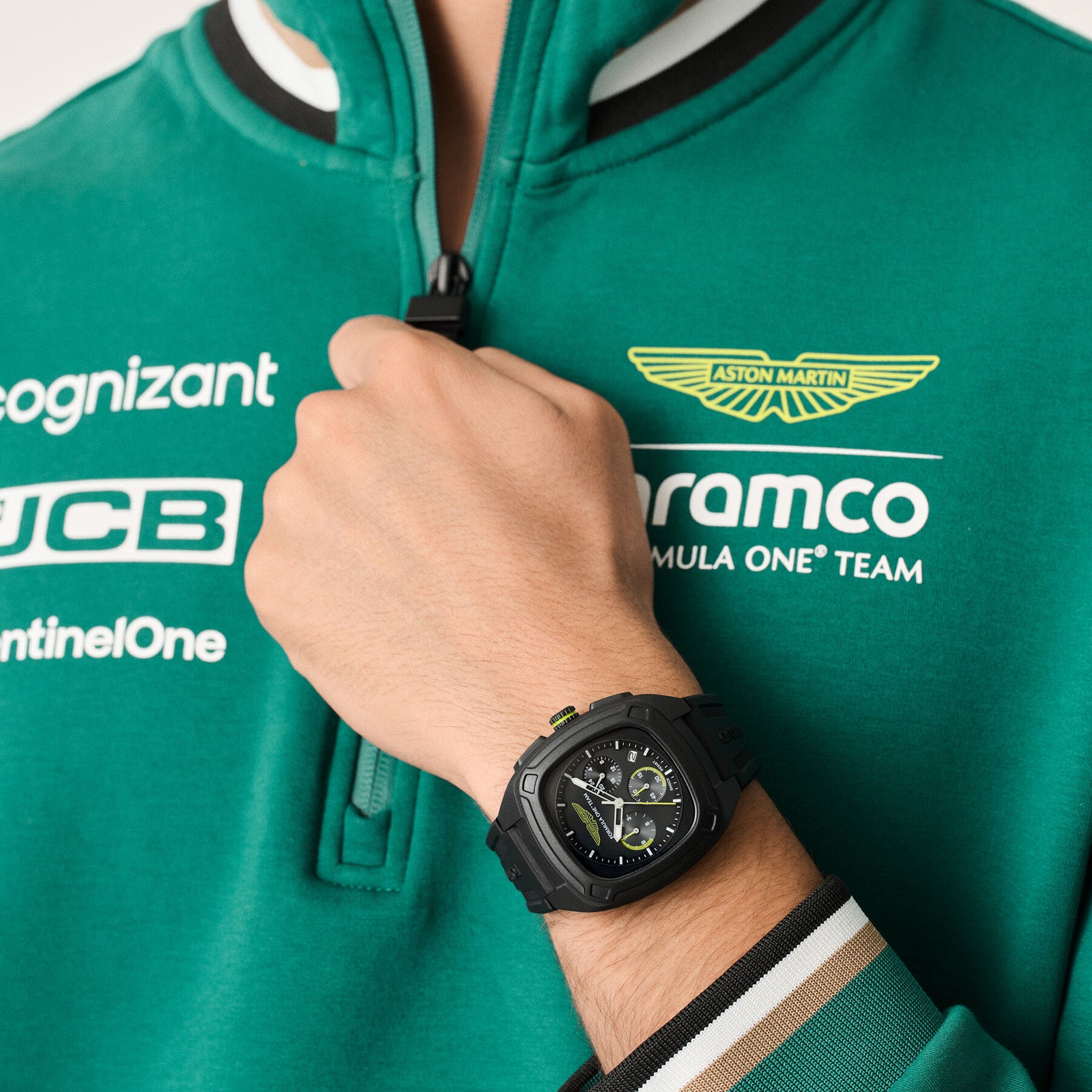 Aston Martin F1 Team OVR Silicone Strap Watch