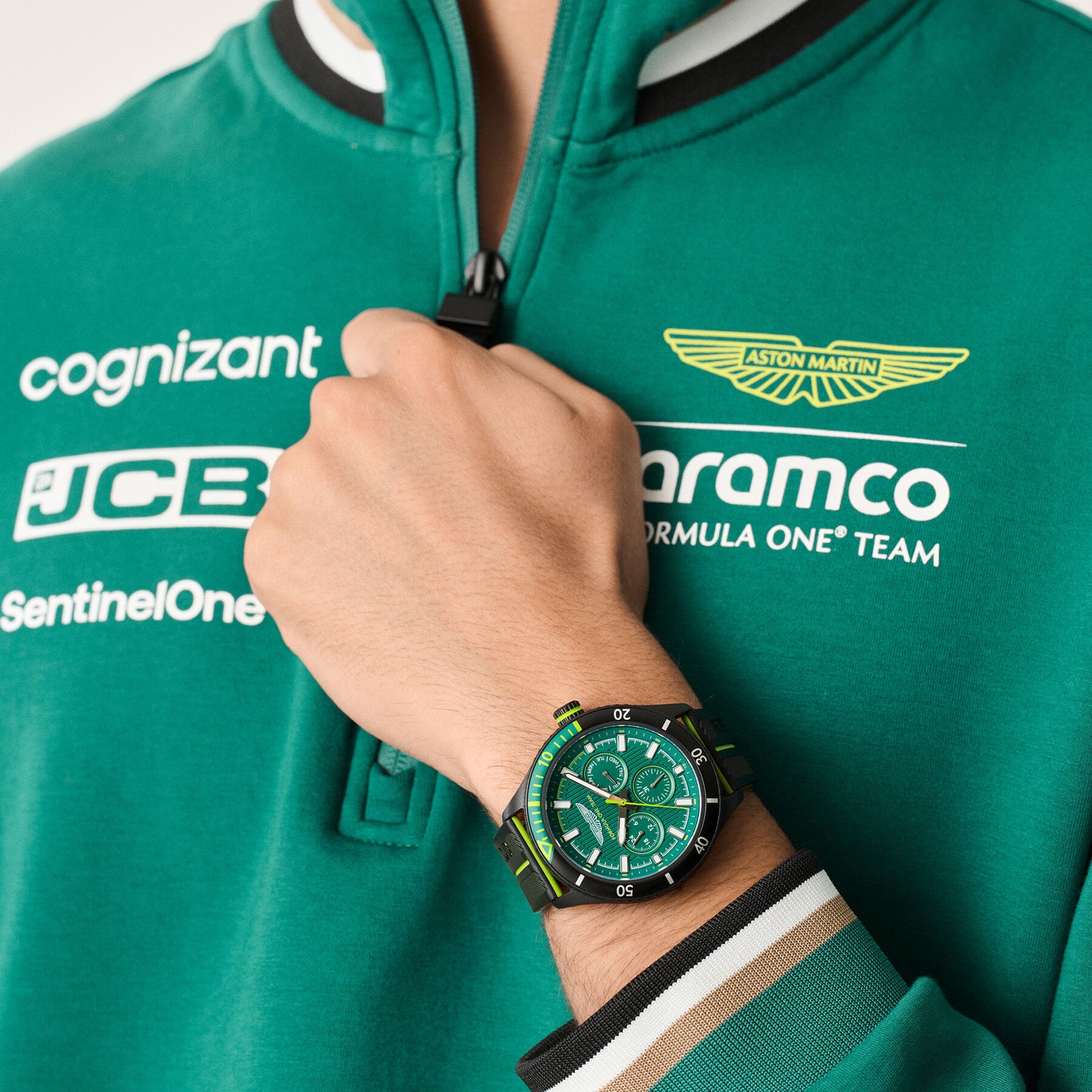 Aston Martin F1 Team Silicone Strap Watch