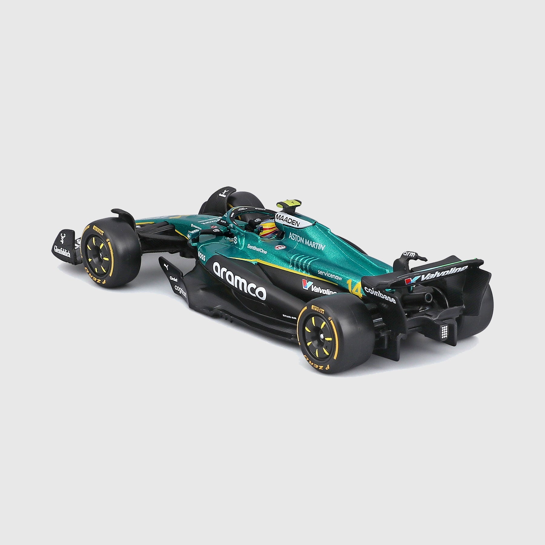 Aston Martin F1 Team Fernando Alonso AMR25 1:43 Scale Model