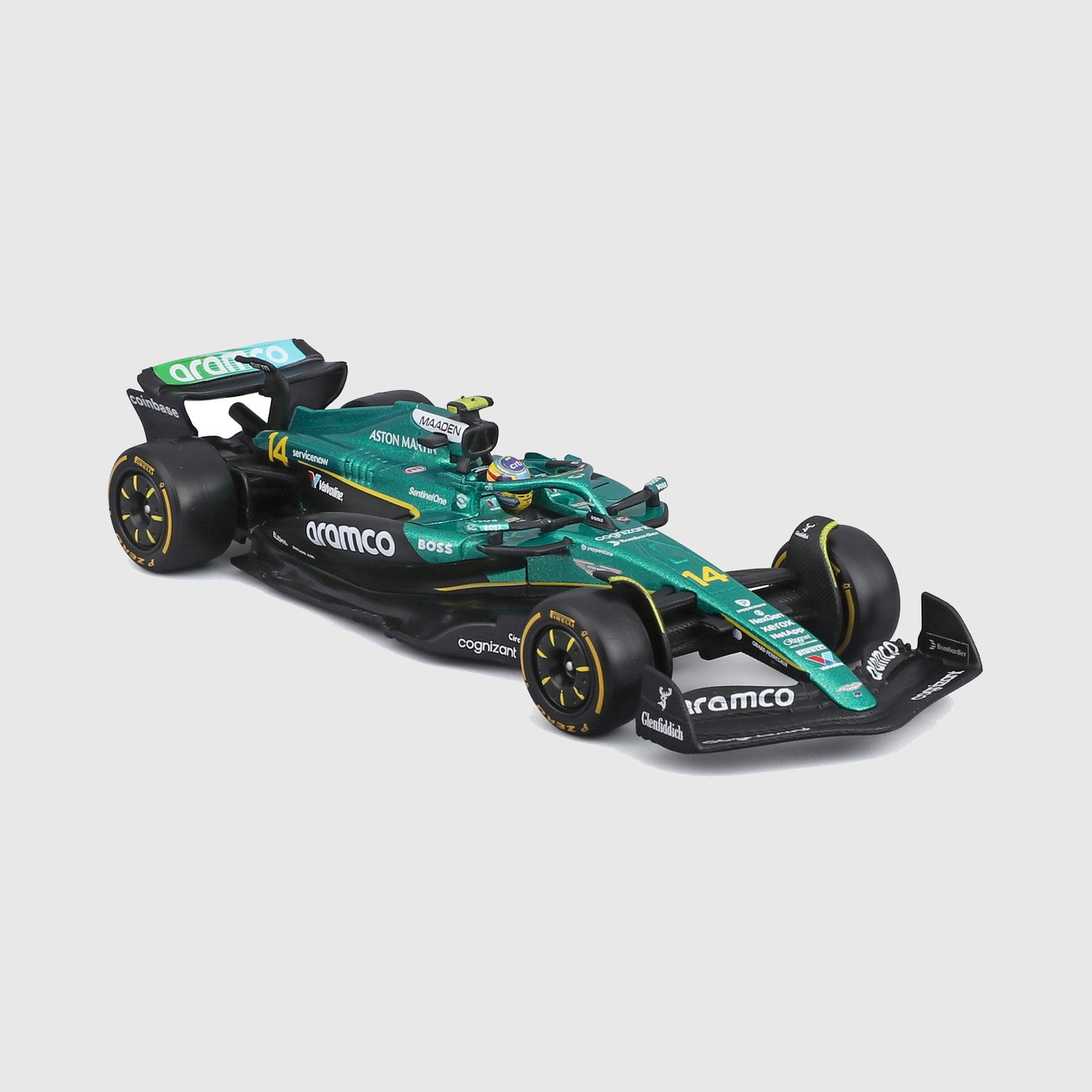 Aston Martin F1 Team Fernando Alonso AMR25 1:43 Scale Model