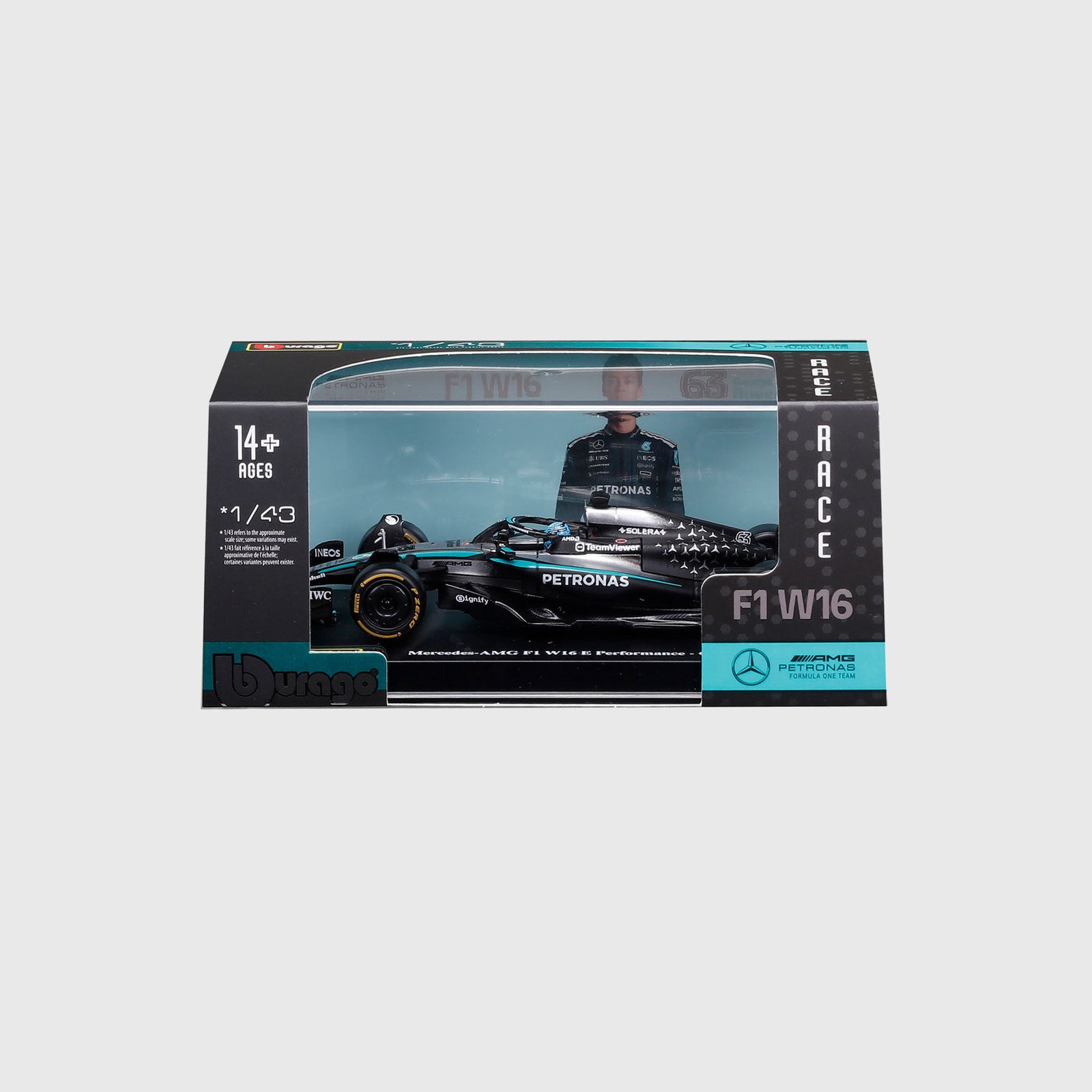 Mercedes-AMG F1 George Russell W16 1:43 Scale Model