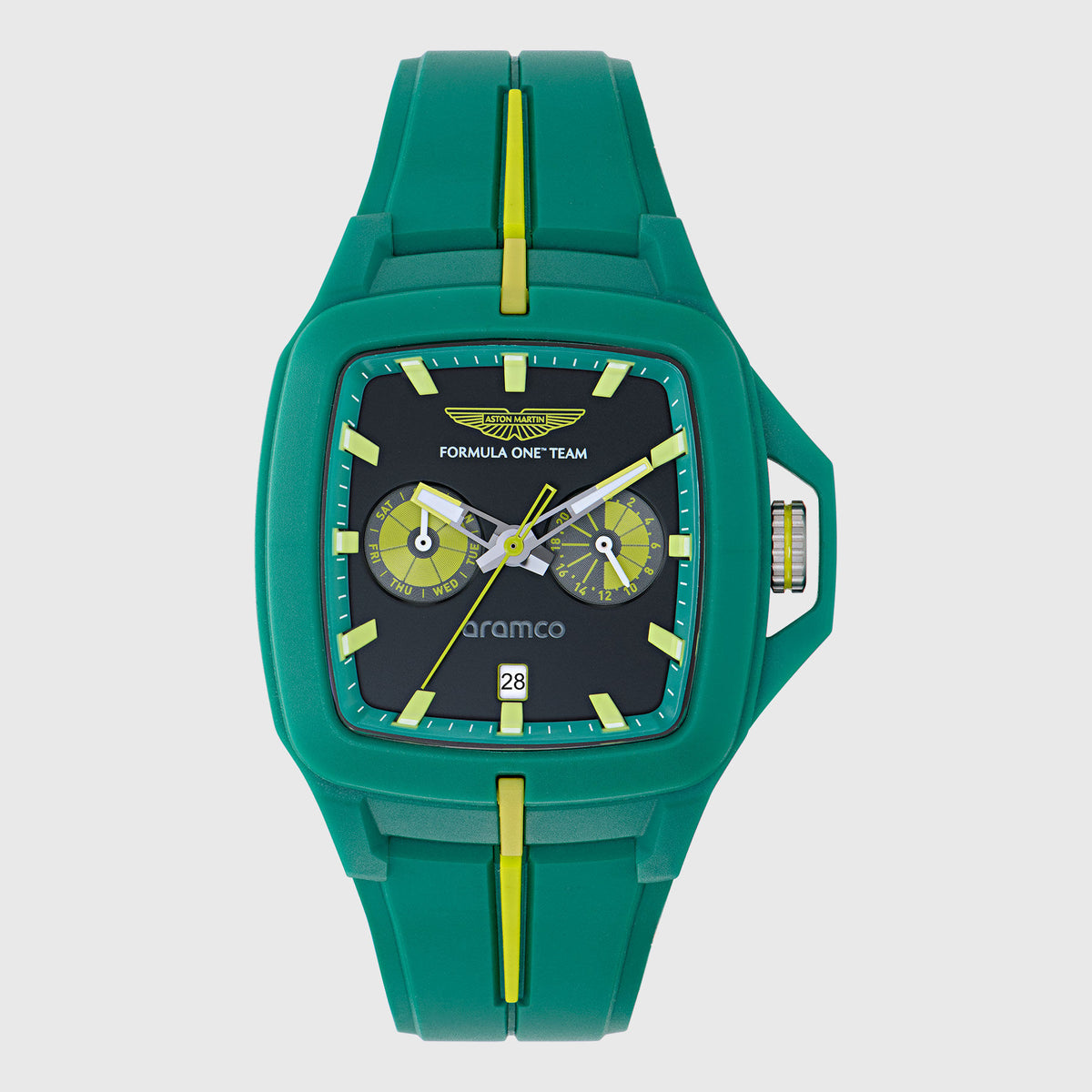 Aston Martin F1 Team FLK Black & Lime Essence Silicone Strap Watch
