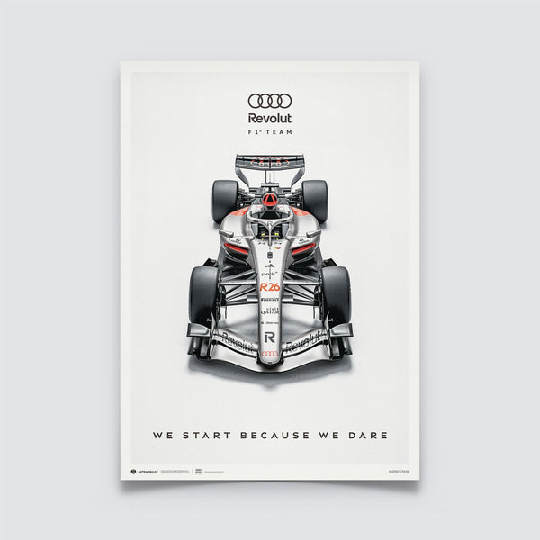 Audi F1 Team 2026 FW R26 Official Poster