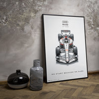 Audi F1 Team 2026 FW R26 Official Poster