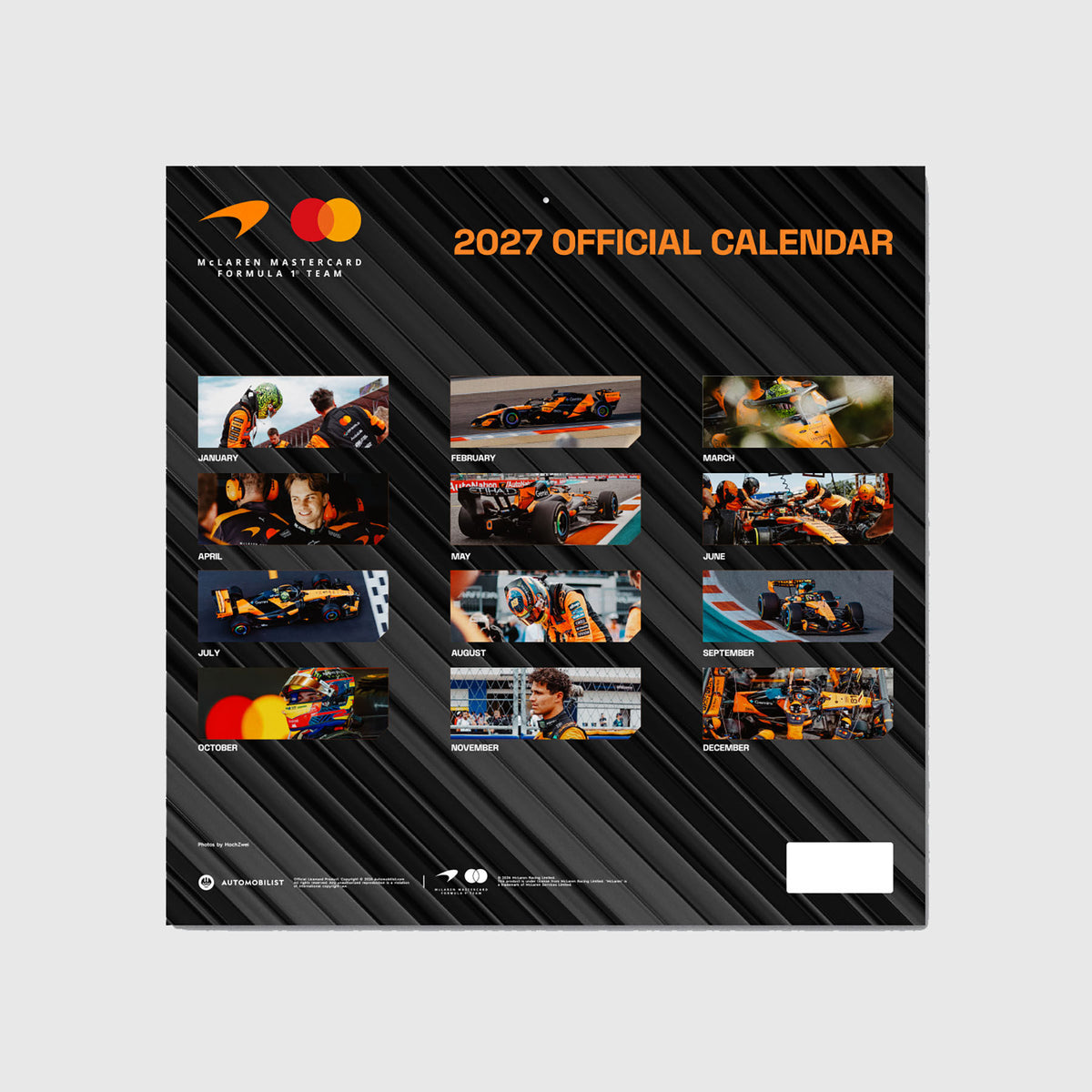 McLaren Mastercard F1 2027 Official Team Calendar