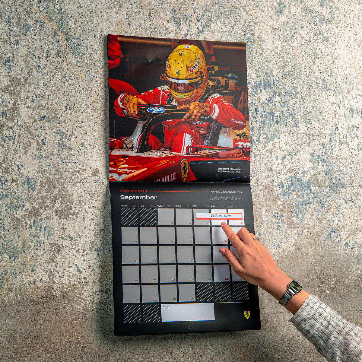 Scuderia Ferrari F1 2027 Official Team Calendar