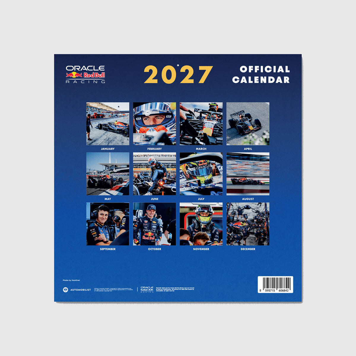 Red Bull Racing 2027 Official Team Calendar