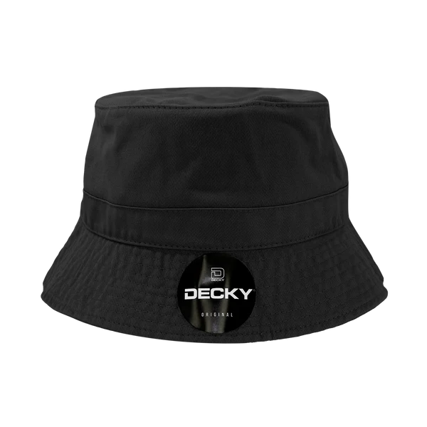 Decky 961 - Relaxed Polo Bucket Hat Black