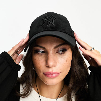 Model Wearing New Era NY cap