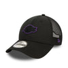 New Era LA Lakers Home Field Black 9FORTY Adjustable Trucker Cap