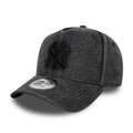New Era New York Yankees MLB Wordmark Denim Black 9FORTY E-Frame Cap