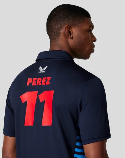 Oracle Red Bull Racing Men's Official Teamline Short Sleeve Shirt Checo - Night Sky