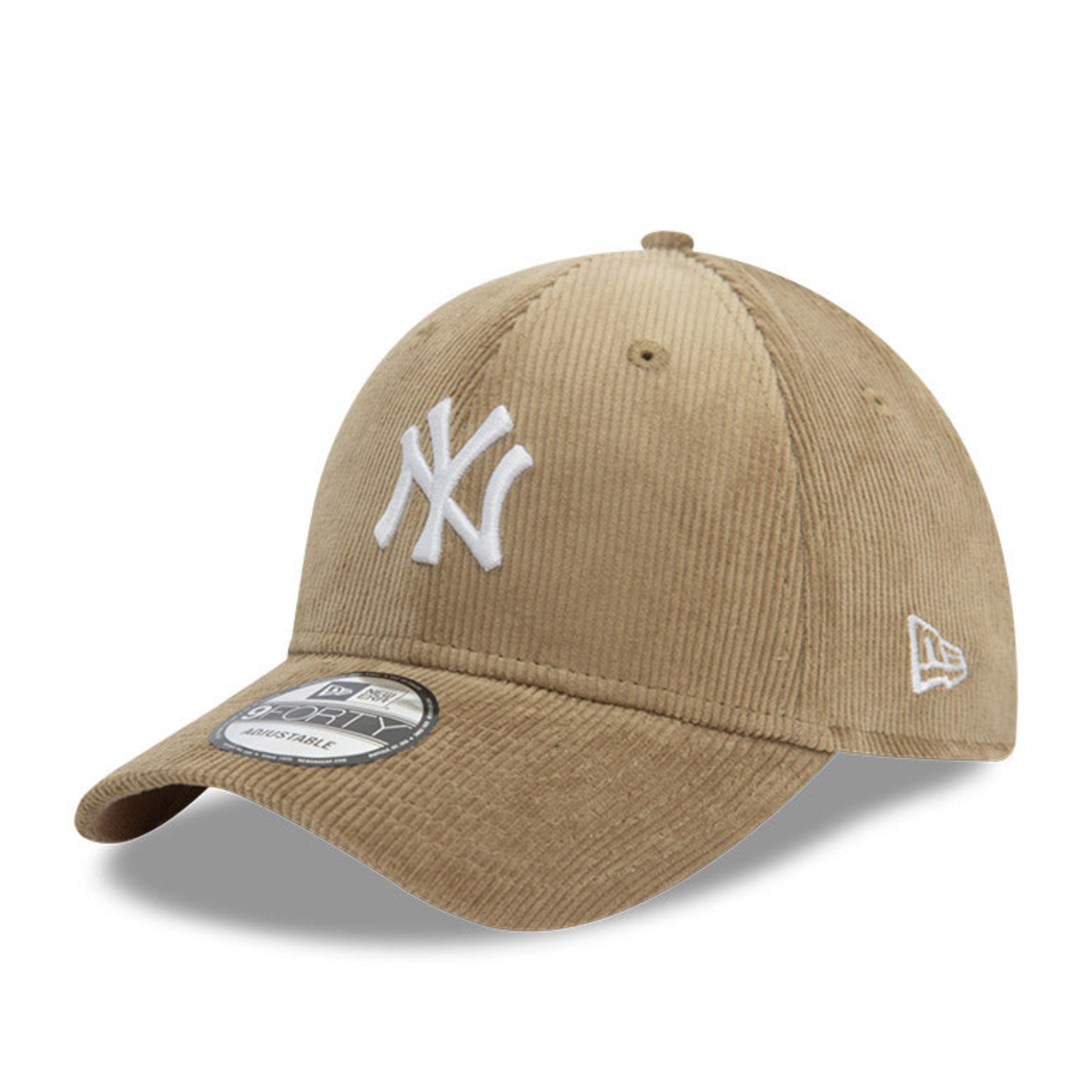 New Era New York Yankees MLB Cord Essentials 9FORTY Strapback Beige Cap