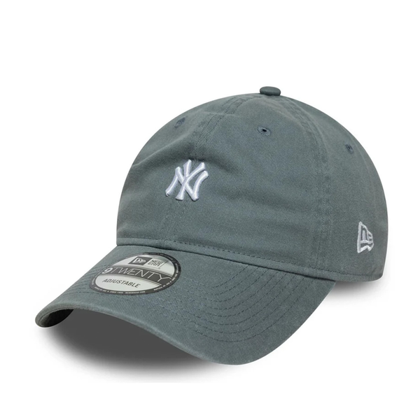 New Era New York Yankees MLB Mini Logo Washed Dark Grey 9TWENTY Cap
