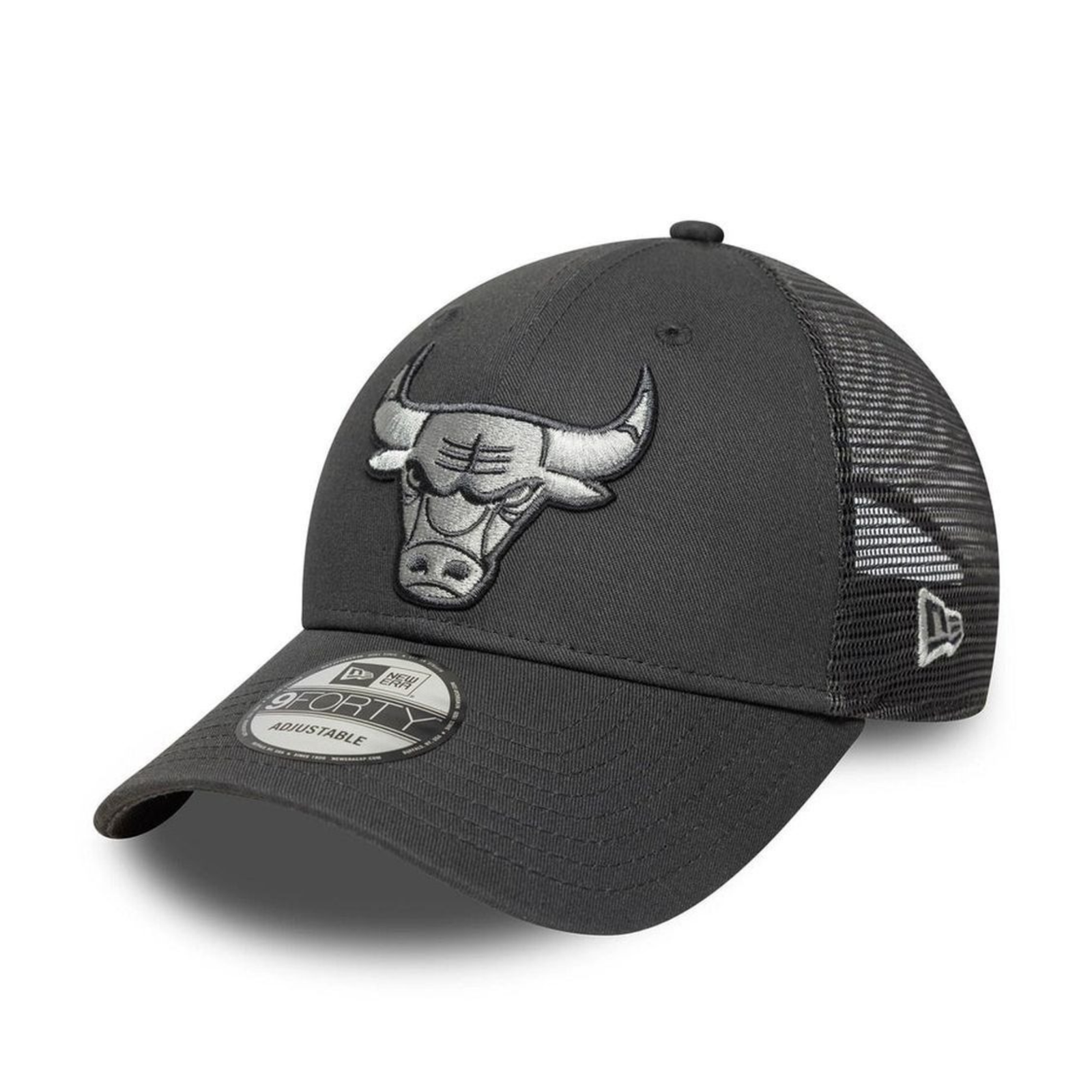 New Era Chicago Bulls NBA 9FORTY Trucker Dark Grey Cap