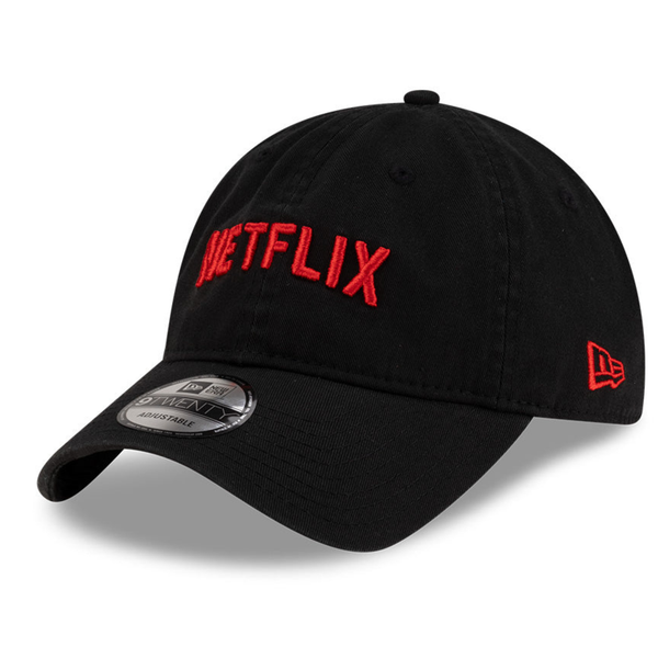 New Era x Netflix Washed Logo Black 9TWENTY Cap