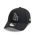 New Era LA Dodgers Pop Outline Black 9FORTY Adjustable Cap