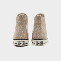 Beige Converse Chuck Taylor All Star High Paisley Women's