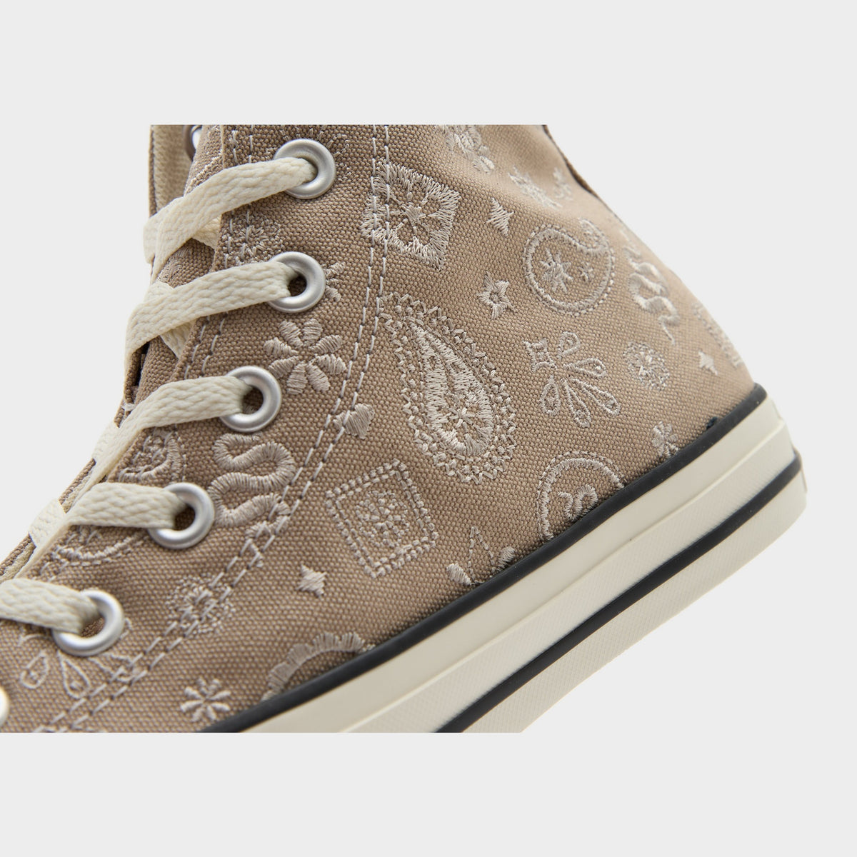 Beige Converse Chuck Taylor All Star High Paisley Women's