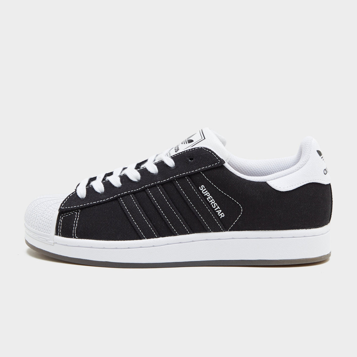 Black adidas Originals Superstar II Canvas