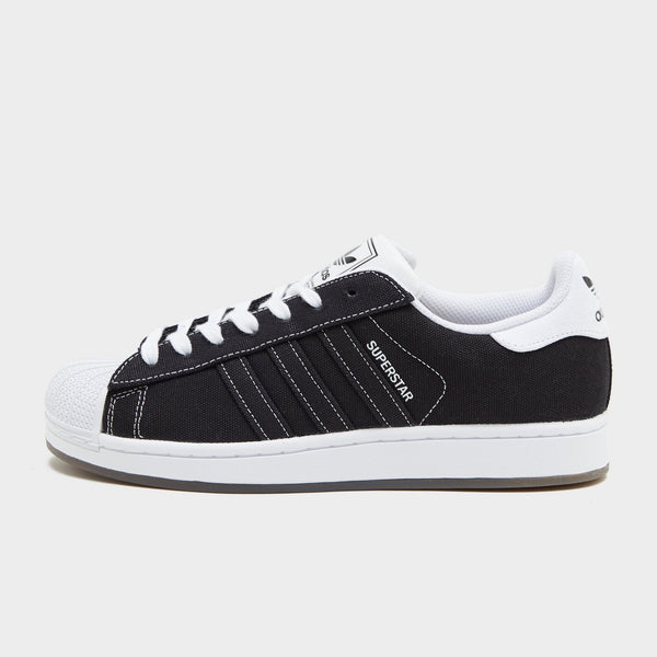 Black adidas Originals Superstar II Canvas
