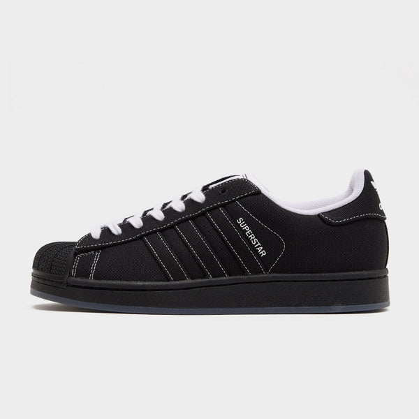 Black adidas Originals Superstar II Canvas