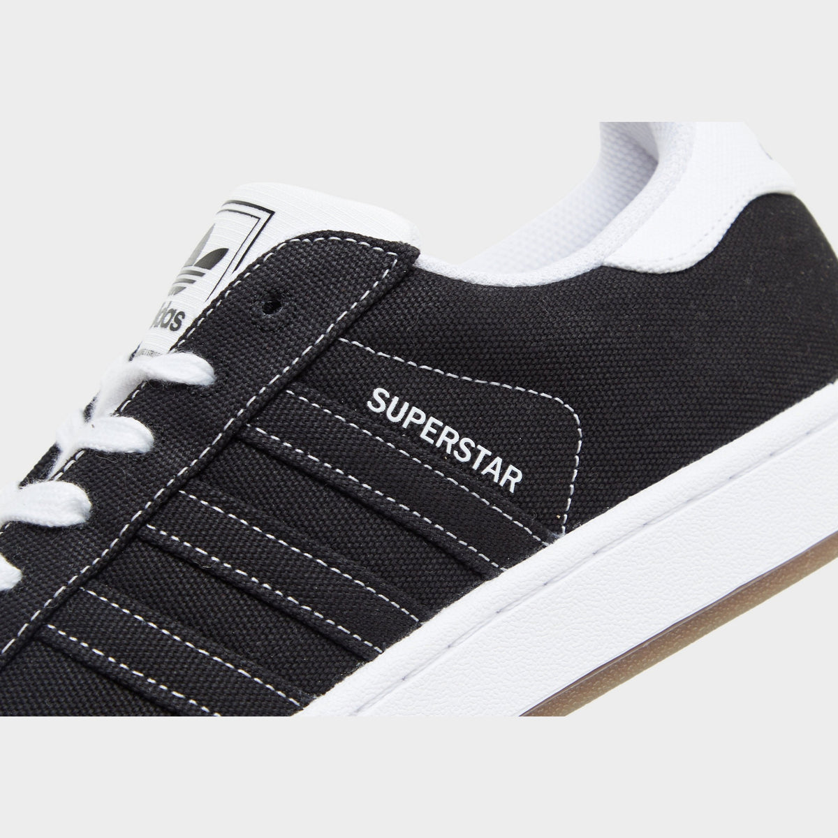 Black adidas Originals Superstar II Canvas