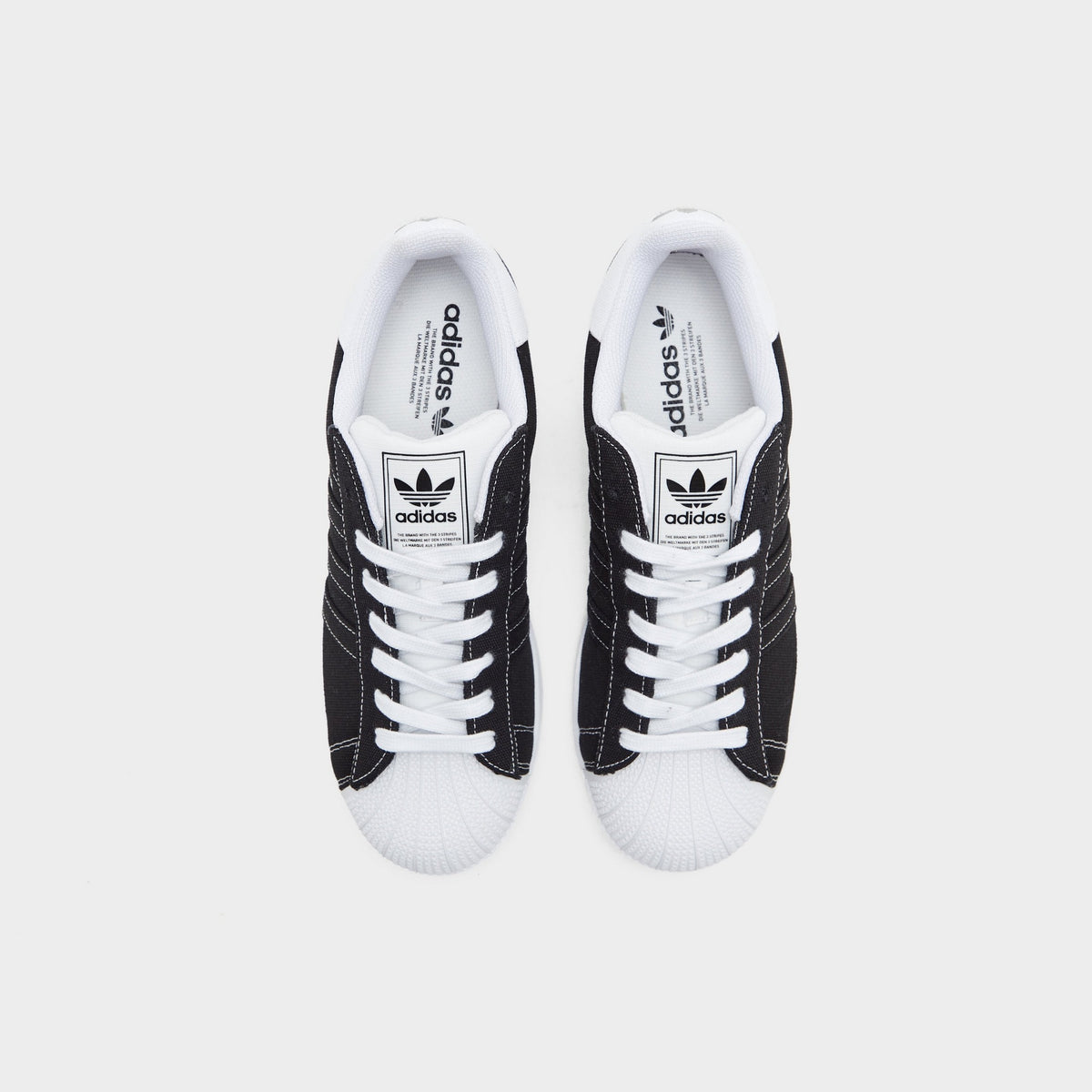 Black adidas Originals Superstar II Canvas