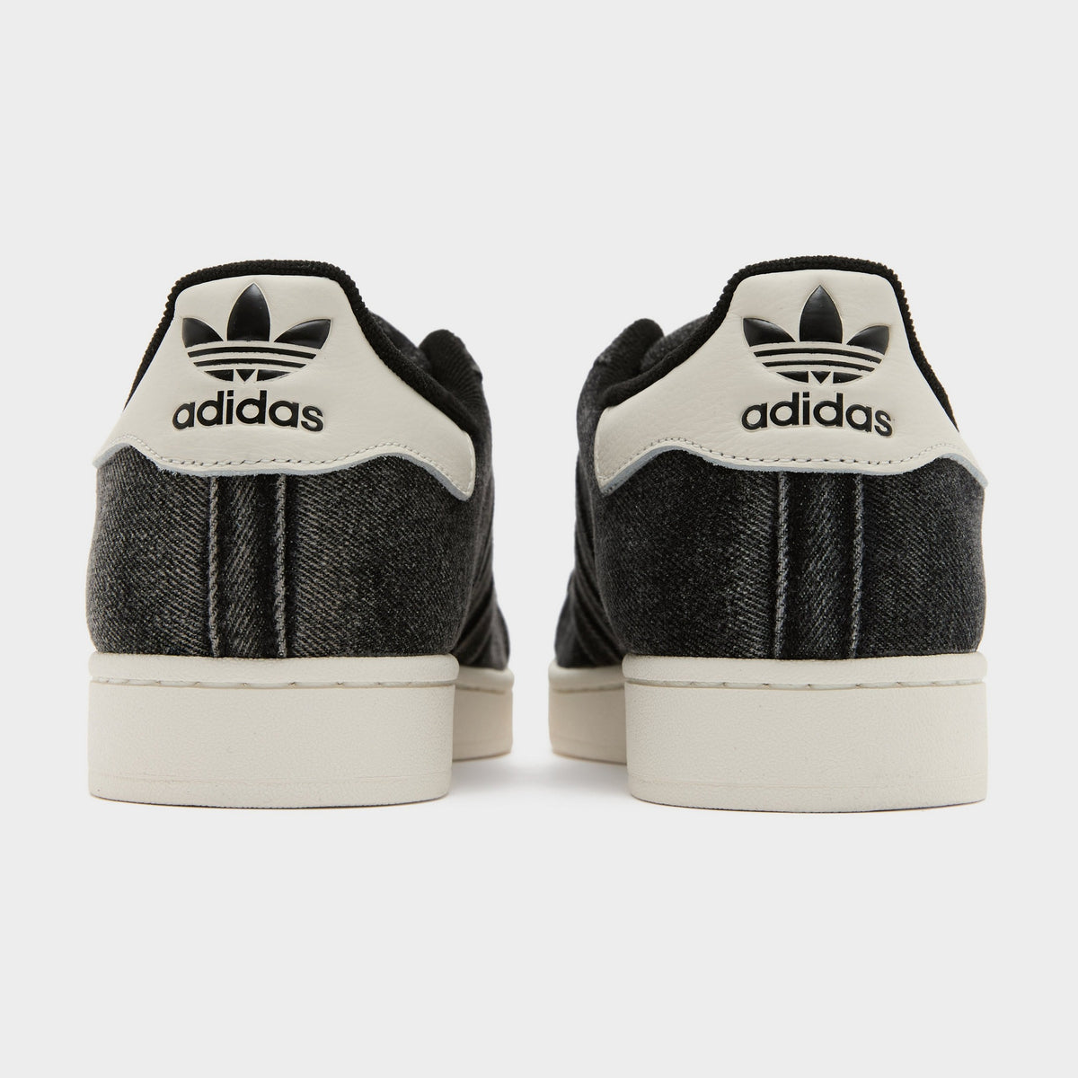 Black adidas Originals Superstar II Denim