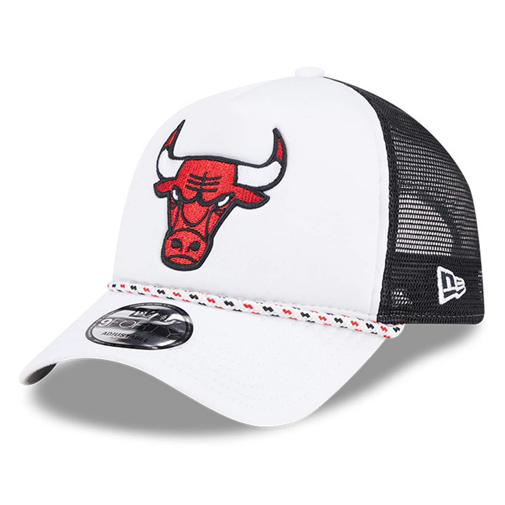 New Era Chicago Bulls Court Sport Foam A-Frame 9FORTY Adjustable Trucker Hat