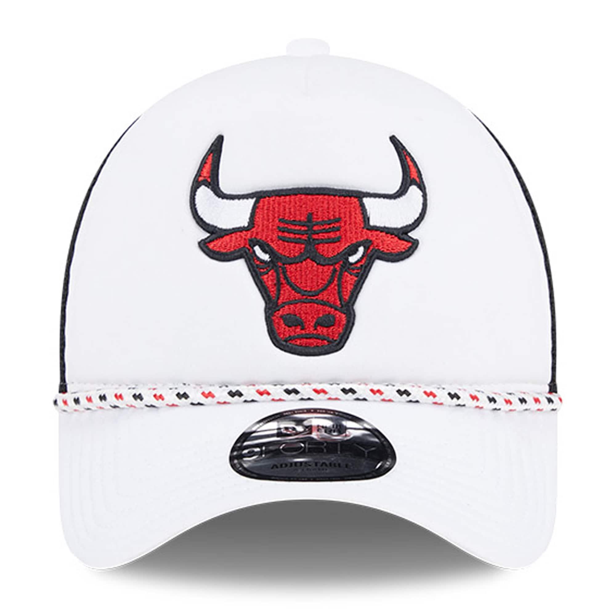 New Era Chicago Bulls Court Sport Foam A-Frame 9FORTY Adjustable Trucker Hat