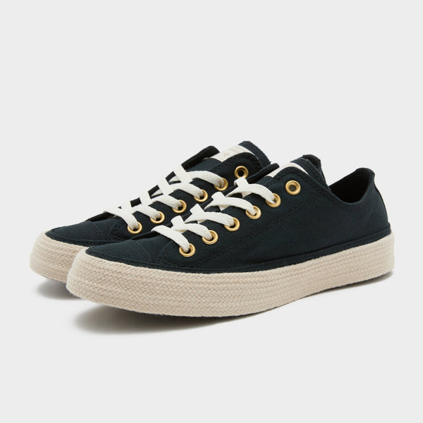 Black Converse Chuck Taylor All Star Espadrille Women's