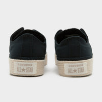 Black Converse Chuck Taylor All Star Espadrille Women's