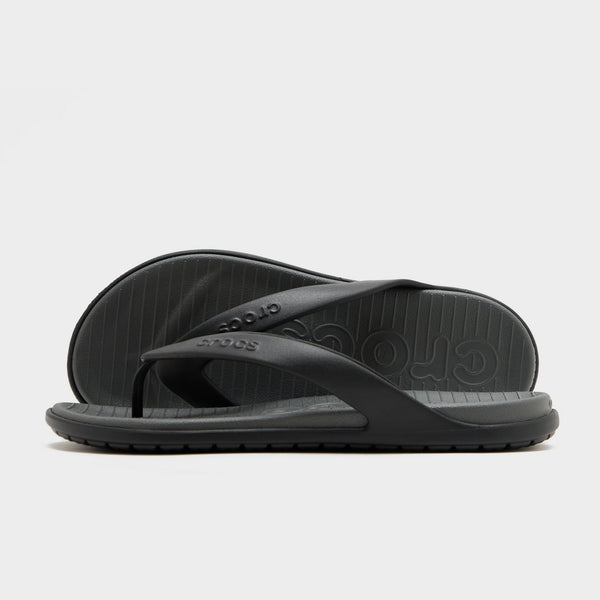 Black Crocs Coast Flip Sandals