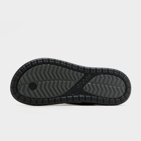 Black Crocs Coast Flip Sandals