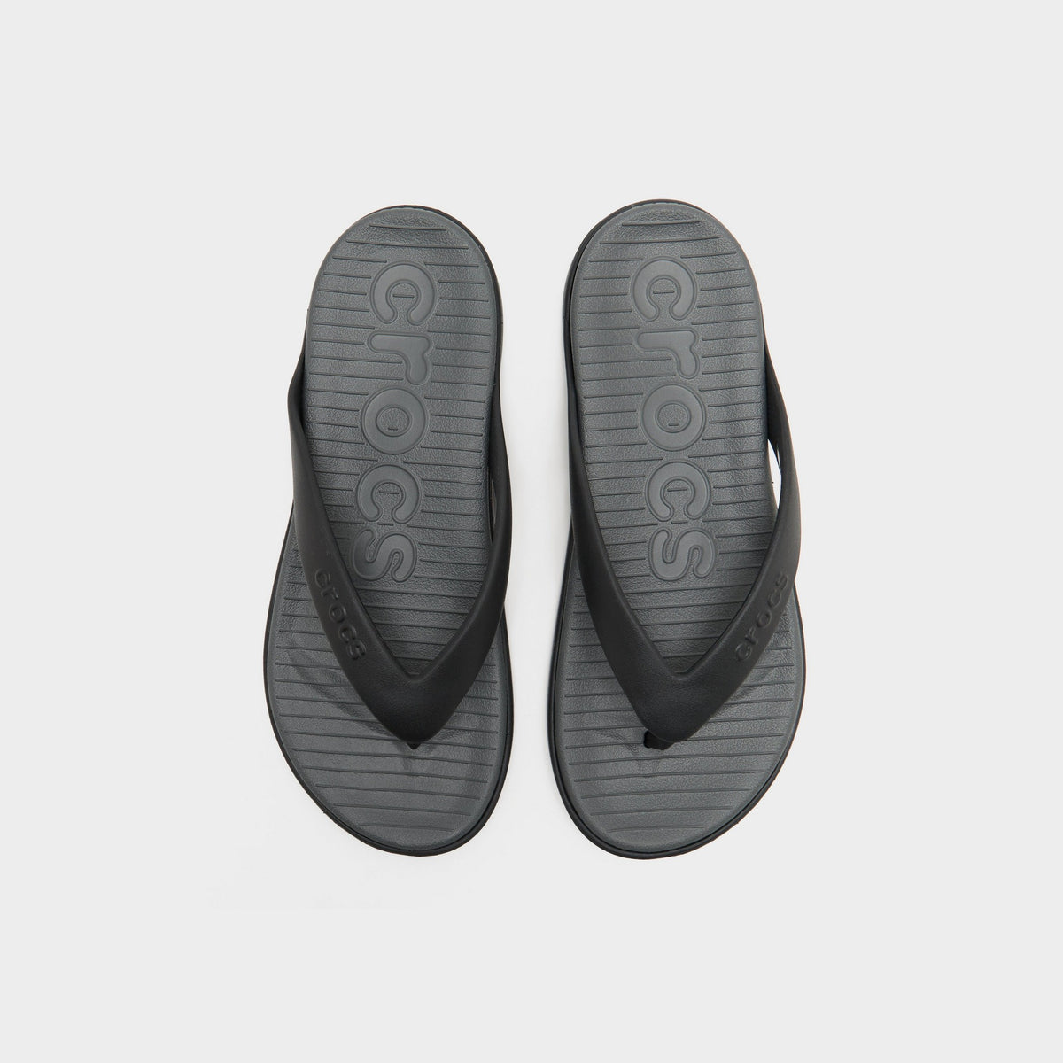 Black Crocs Coast Flip Sandals