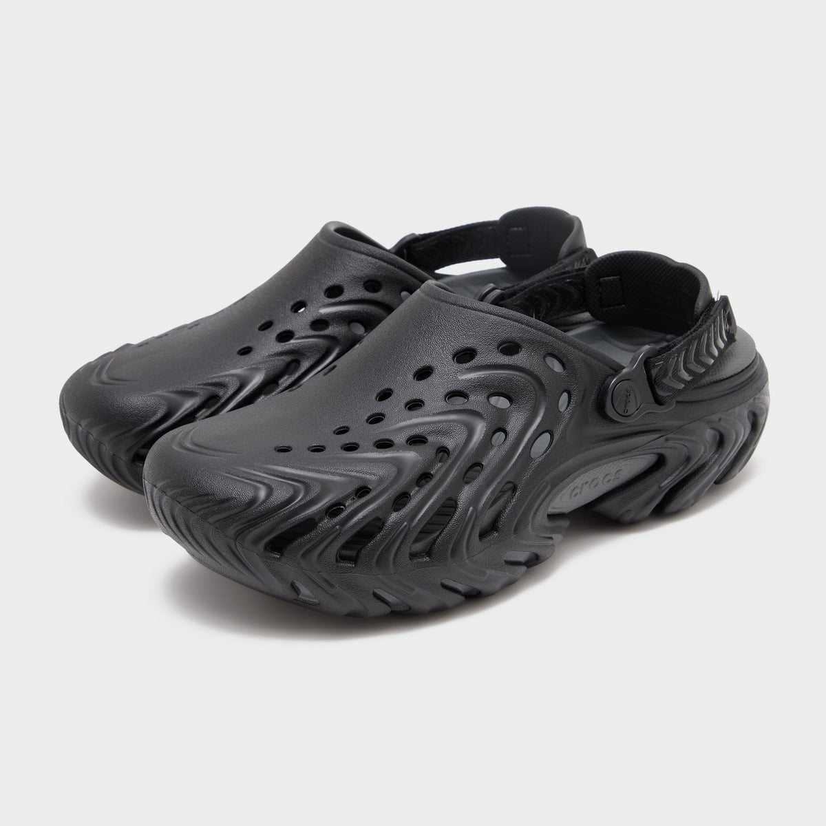 Black Crocs Echo II Chrome Clog