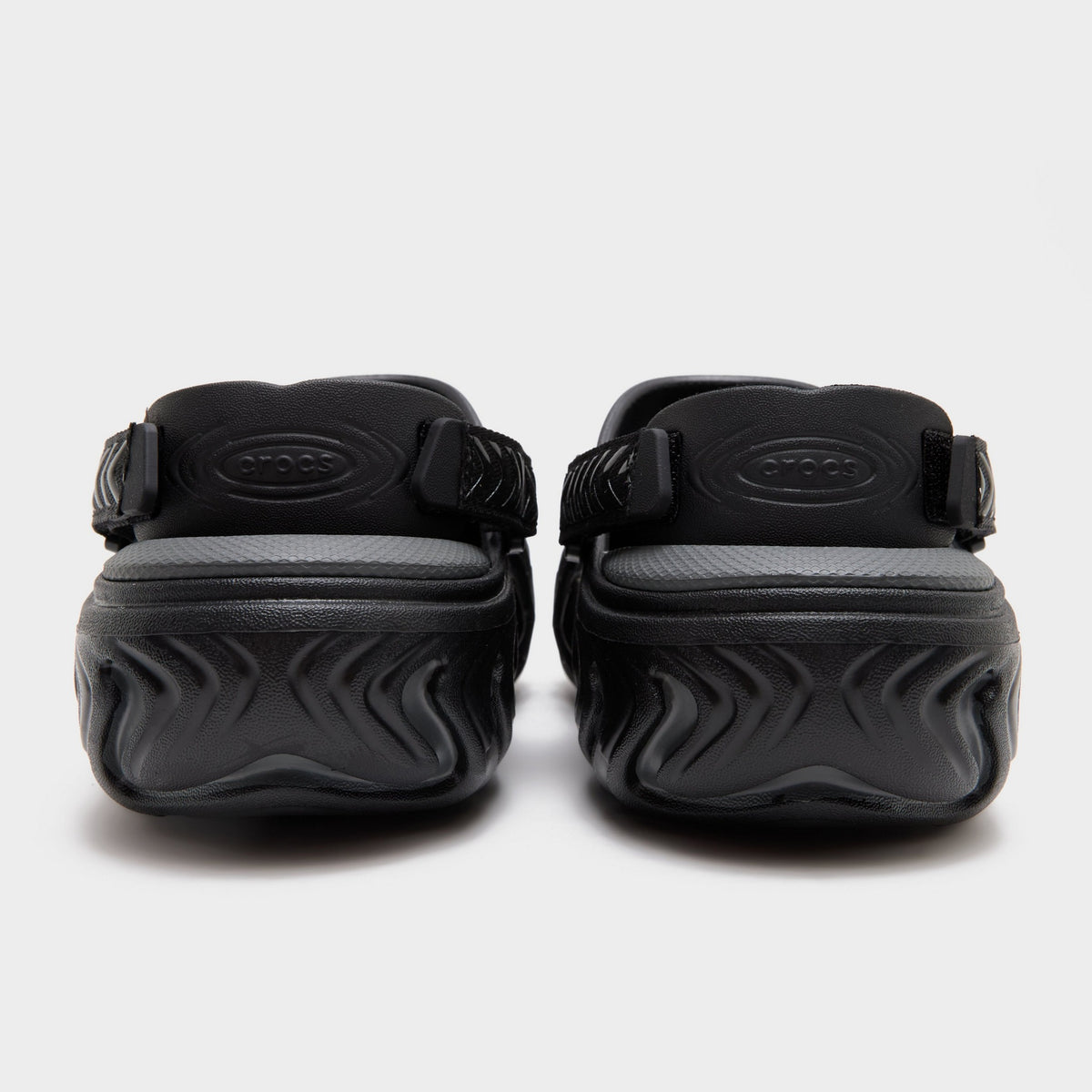 Black Crocs Echo II Chrome Clog